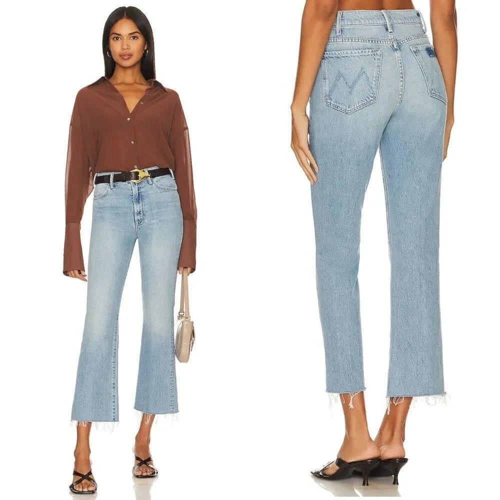 MOTHER The Hustler Ankle Fray jeans in Home On The Range